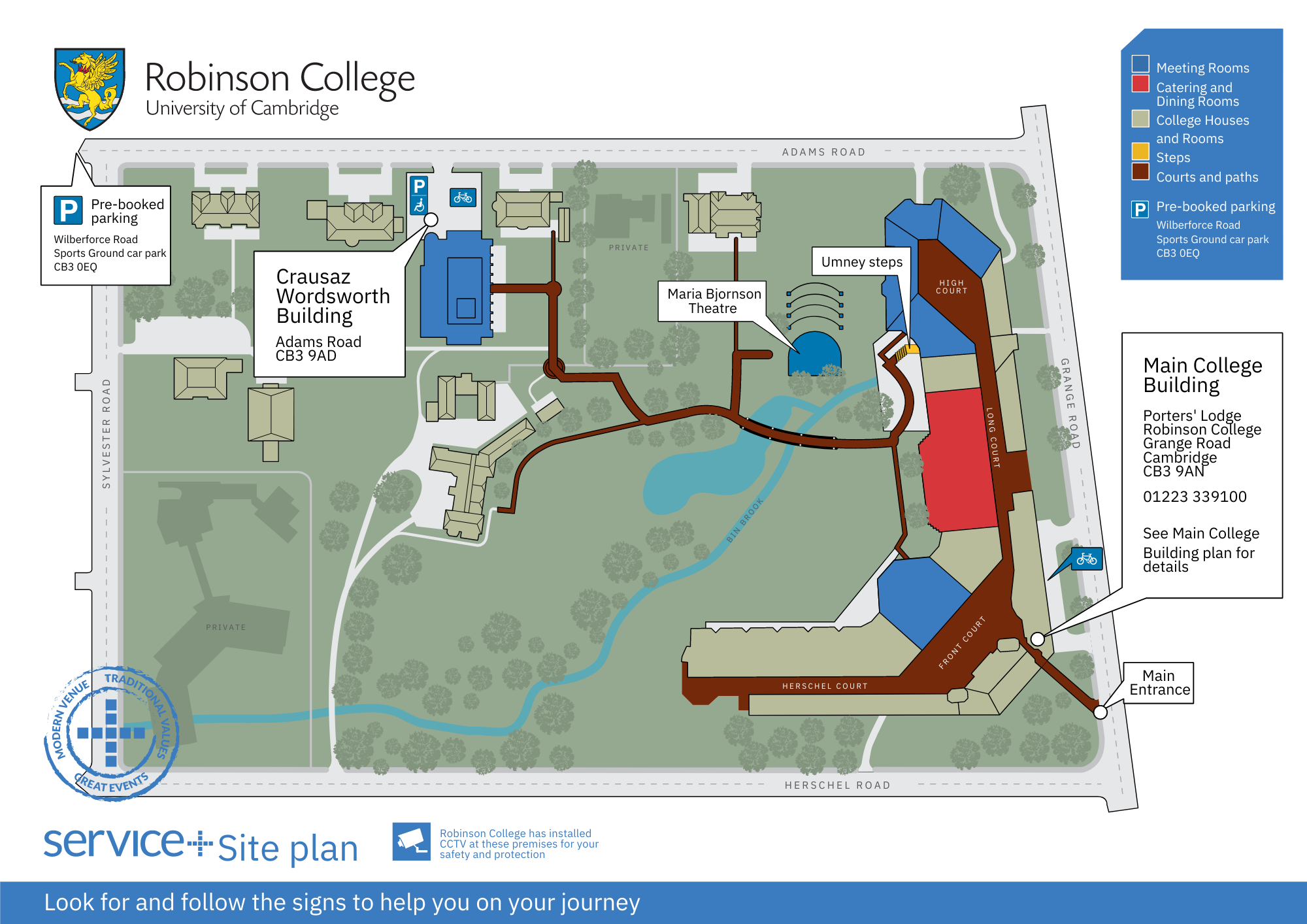 Robinson College Site Plan 2