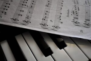 sheet music Folk singing online event